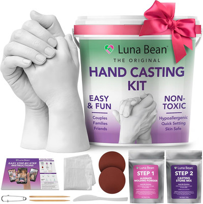 Luna Bean Hand Casting Kit Couples Hand Mold Kit Gift Anniversary Wedding