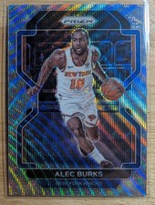 ALEC BURKS 2021-22 Panini PRIZM BASKETBALL #65 SILVER WAVE New York Knicks