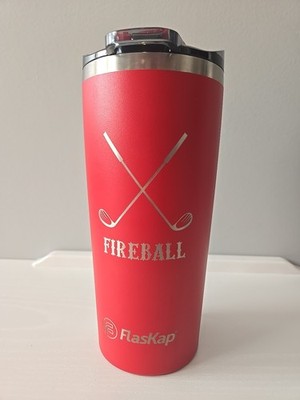 Flaskap 22 Oz Tumbler Fireball  Golf Red  
