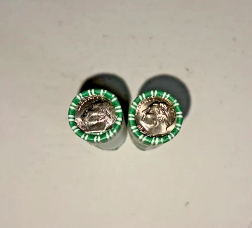 Two Rolls of 2006-D Roosevelt Dime BU Rolls, Original Bank Rolls-Free Shipping!