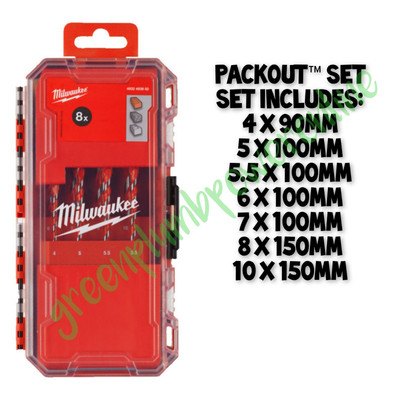 Milwaukee 8tlg Next Generation Beton Premium Hammerbohrer Set Packout 
