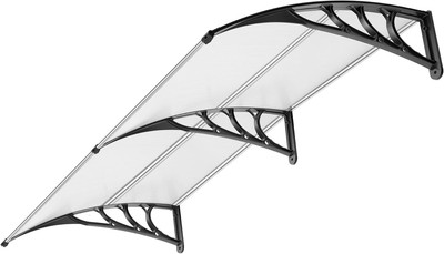 VIVOHOME Fenster Tür Markise Vordach transparent 2 Stück 200*100 cm, 