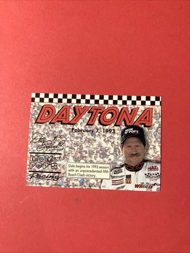 DALE EARNHARDT/MOM & POPS '93 VICTORY SERIES daytona card - Picture 3 of 3