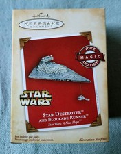 2004 Hallmark Keepsake Star Wars Star Destroyer Blockade Runner Ornament NIB
