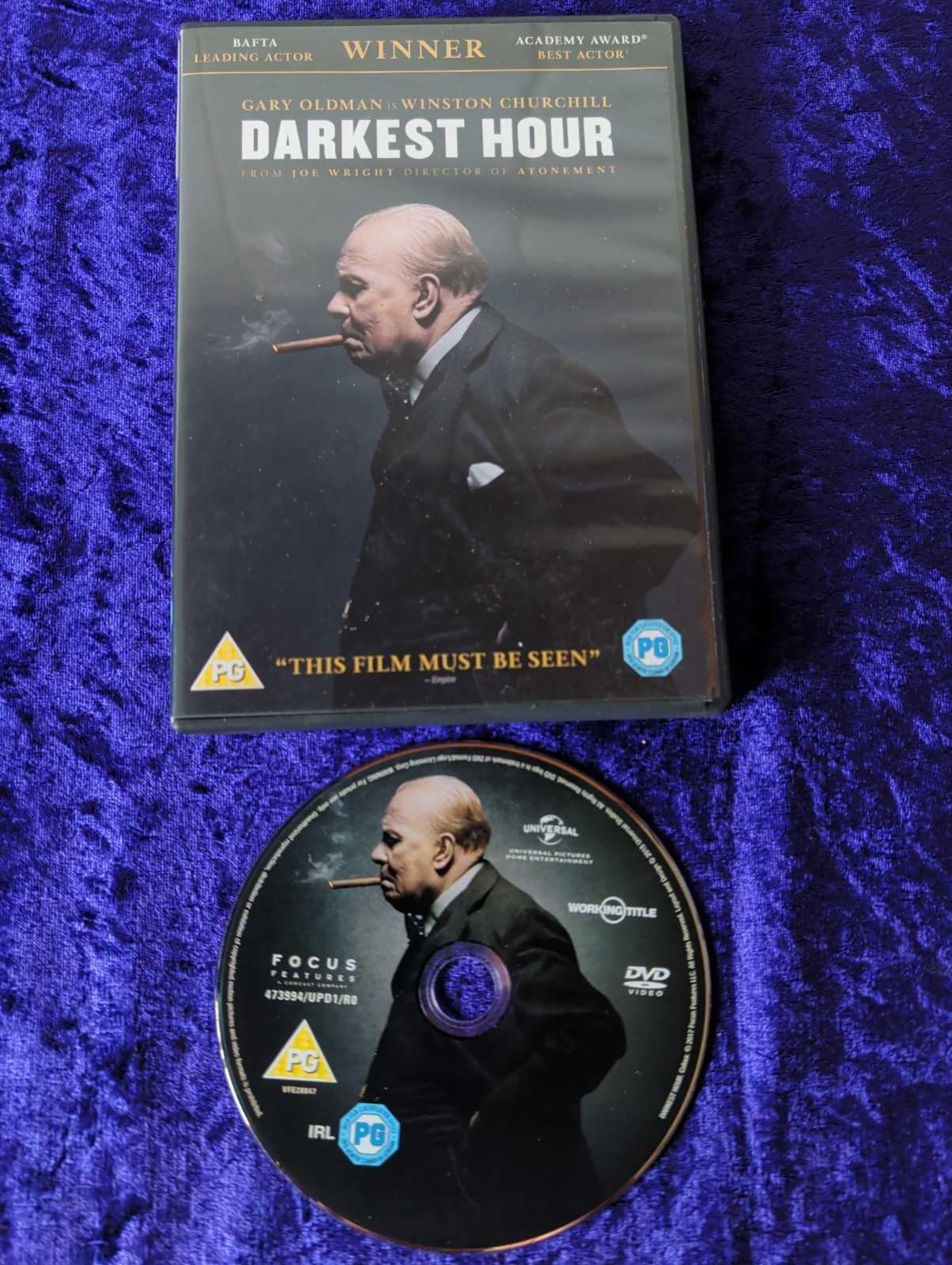DVD DARKEST HOUR GARY OLDMAN JOE WRIGHT WINSTON CHURCHILL UK R2