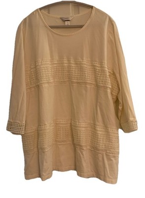 cj banks 3x tops 3/4 sleeve Coastal Summer