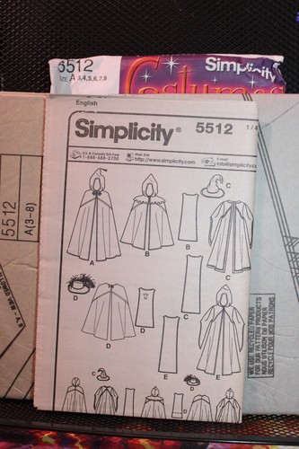 Simplicity halloween CHILDS costumes sewing patterns Uncut New Your choice L - Picture 44 of 62