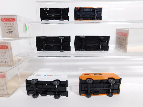 Cs987-0,5# 6x Wiking H0/1:87 VW Lt: 300/1 + 301 Ice + 304 Siemens/RXS etc, Mint - Picture 3 of 3