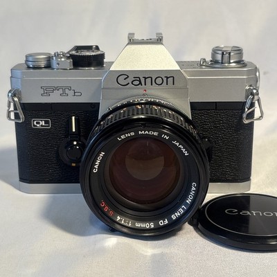 Canon FTb QL *Excellent* 35mm Film SLR w/ 50mm 1.4 Lens *Excellent* Japan