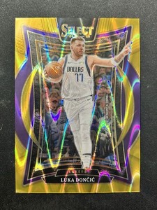 2024-25 Panini Select Luka Doncic #56 Gold Seismic Prizm /10