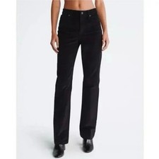 Calvin Klein Black Corduroy Pants Women  s Size 8 Lean Bootcut EUC