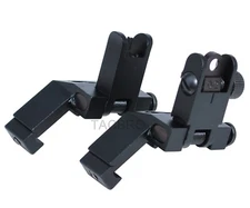45° Offset Backup Front and Rear Iron Sights for Picatinny Rail