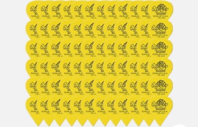Dunlop Tortex Triangle, 0.73mm, Yellow, Refill Bag 72 Picks