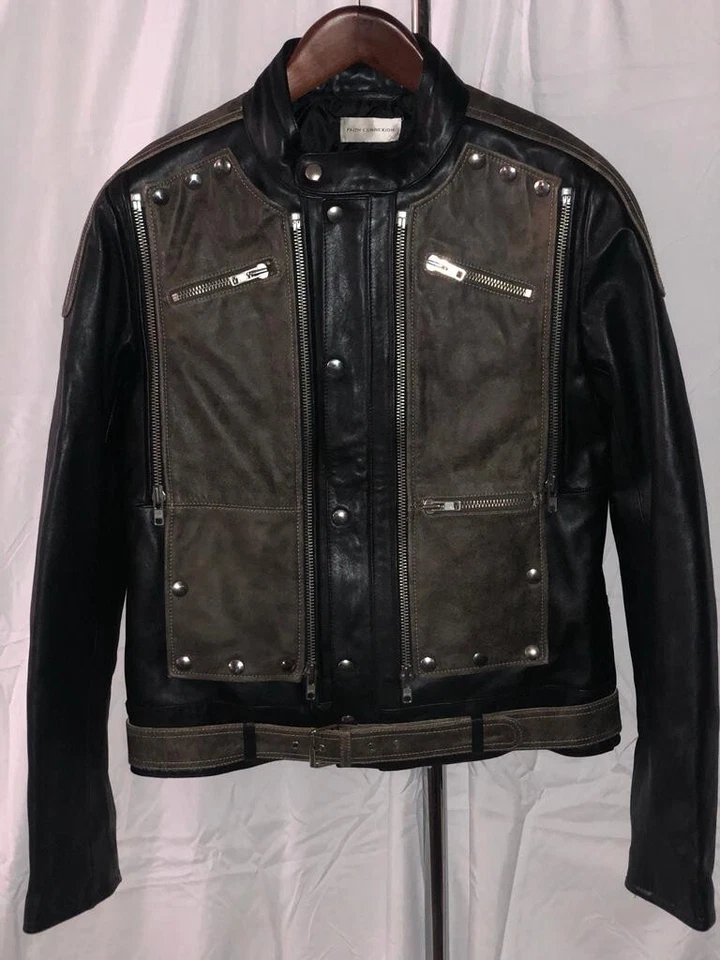 EU 50 US 40 o M $1795🔥 CHAQUETA BOMBER MOTERA FAITH CONNEXION HOMBRE NEGRA MARRÓN Foto 2 de 4