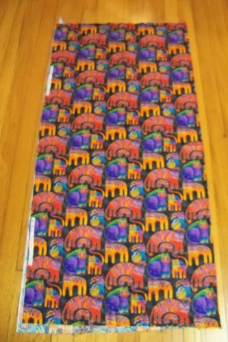 RARE 1 Yd + 8" Clothworks FANTASTIC FELINES Tossed Cats Fabric by Laurel Burch - Picture 6 of 6