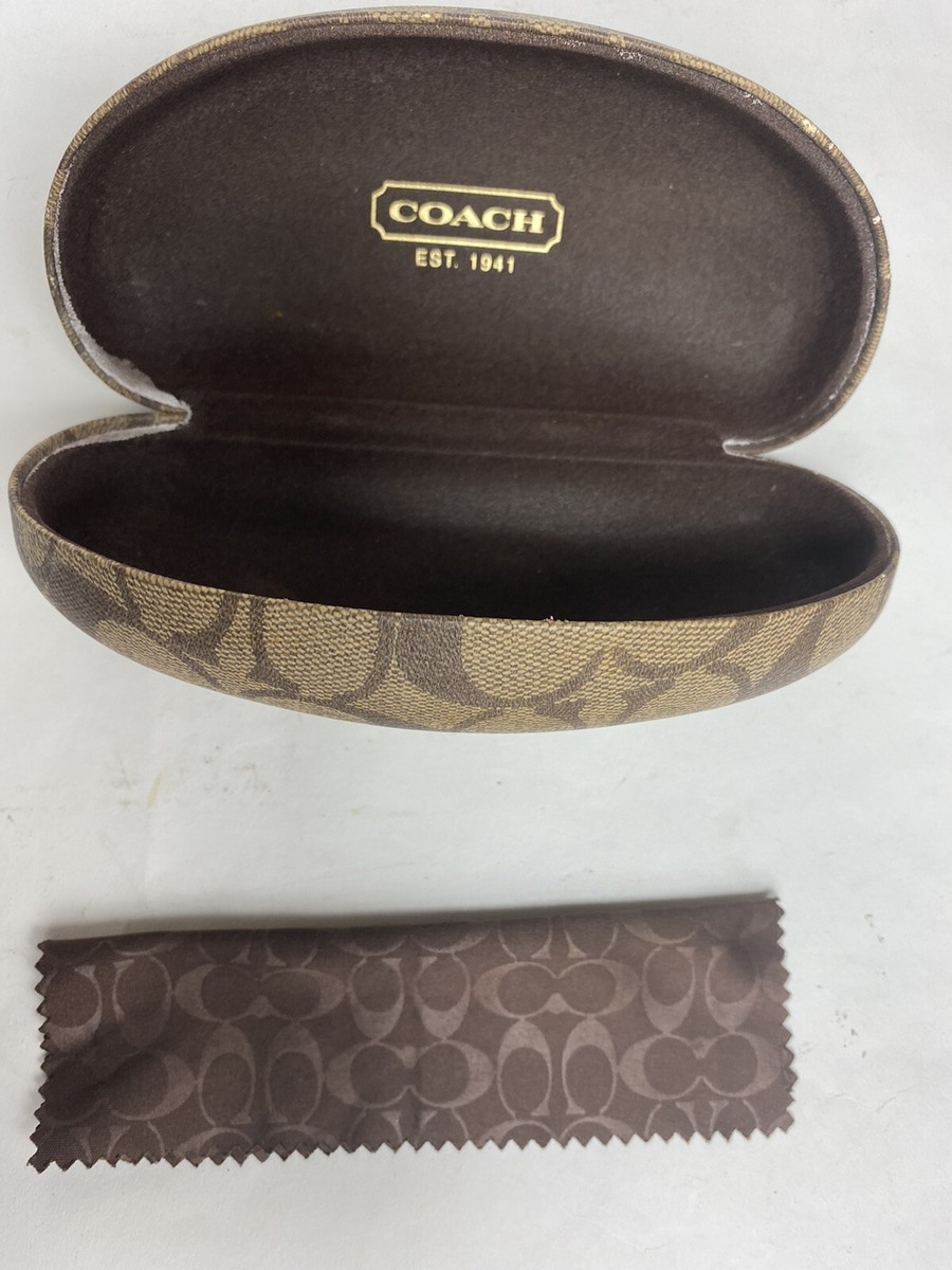 Coach Black Women\'s Oversized Sunglasses with Brown Logo Case Coach sunglasses brown - Gem main image 4
