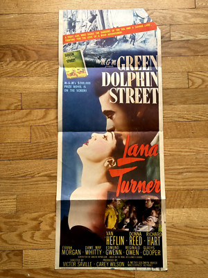 Lana Turner ''Green Dolphin Street'' One-Sheet Original Movie Poster 1955 Folded