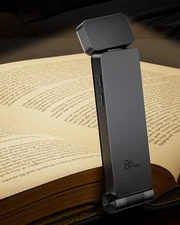 Book Light, Rechargeable Clip-On LED Reading Light for Bed & Night Use - 3 Color