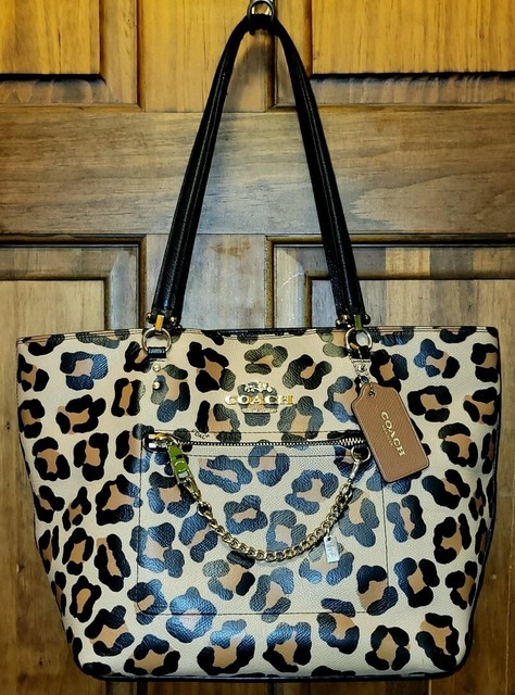 coach ocelot tote
