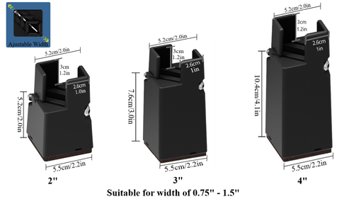 Heavy Duty Width Adjustable Furniture Riser Support up to 5000lbs 2"/3"/4" High - Picture 6 of 15