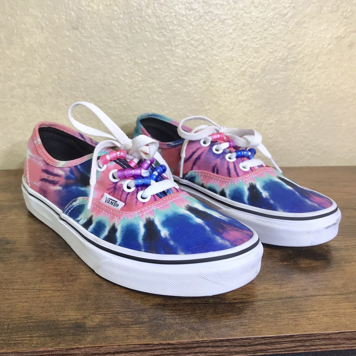New Never Worn Vans Off The Wall Tie Dye Shoes US Women size 7, US MEN size 5.5 Vans Off The Wall Tie Dye Canvas Shoes Womens Size 10, Mens  main image 4