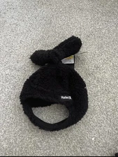 Hurley 2 Piece Set Hat And Mittens Super Fluffy Skiing Winter Gloves Hat