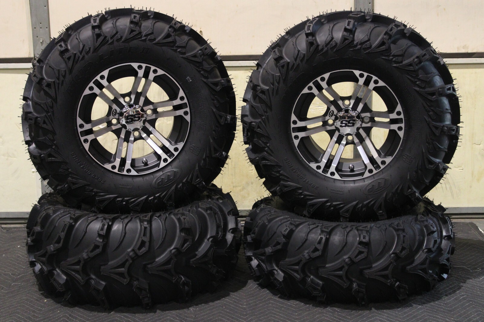 KING QUAD 750 26" USA ITP MUD LITE II ATV TIRE & & SS212 M WHEEL KIT