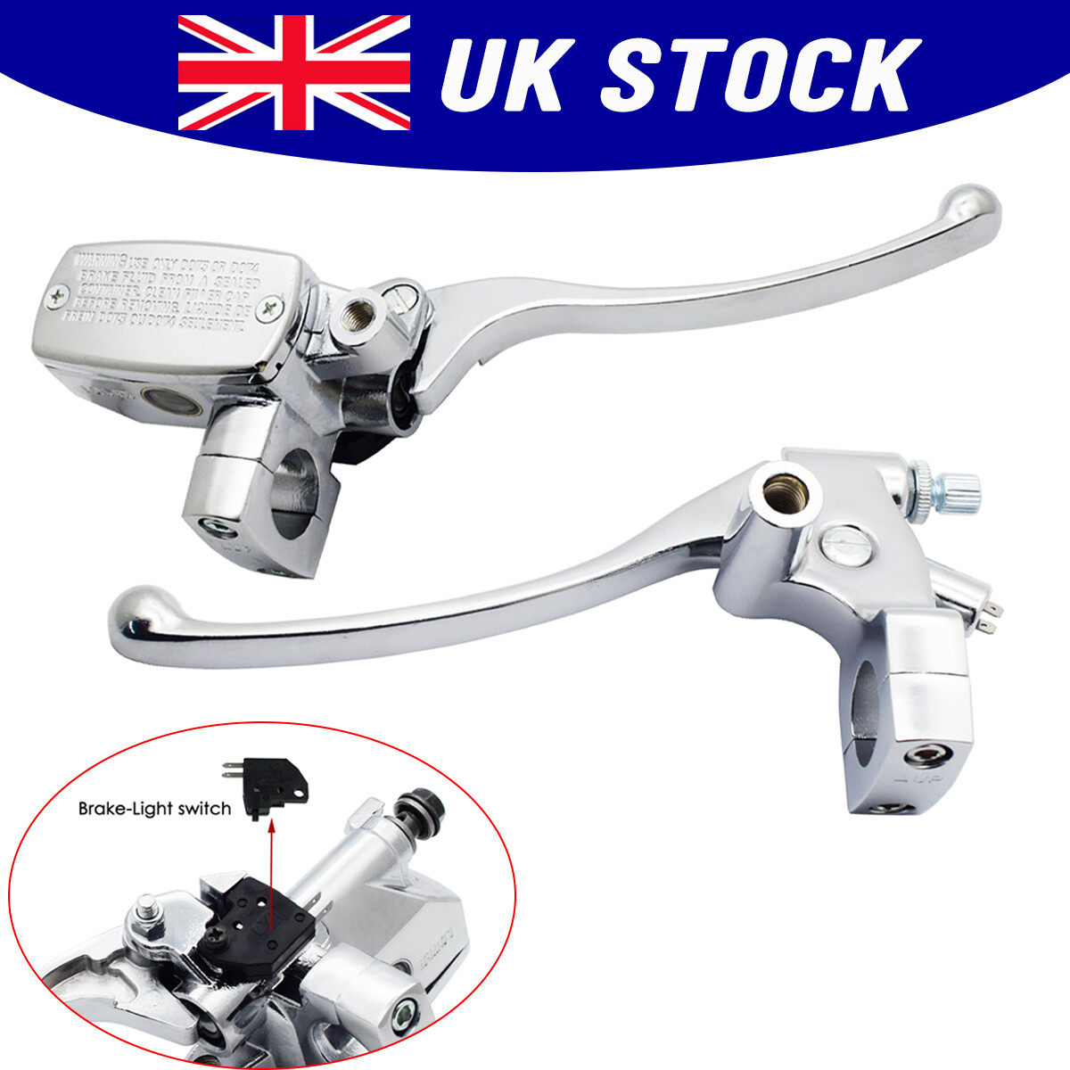 1" 25mm Universal Handlebar Master Cylinder Hydraulic Brake Control Clutch Lever | UK