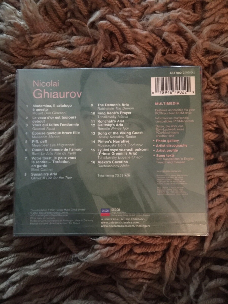 C58) Nicolai Ghiaurov ECD (CD, Oct-2001, Decca) | eBay