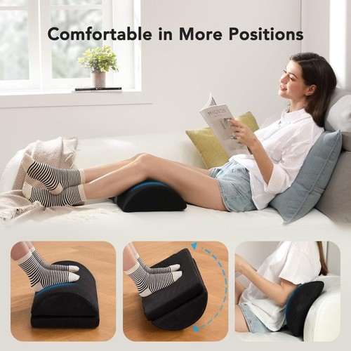 Slow Rebound Travel Foot Rest Adjustable Height Under Desk Footrest Home - Picture 4 of 8