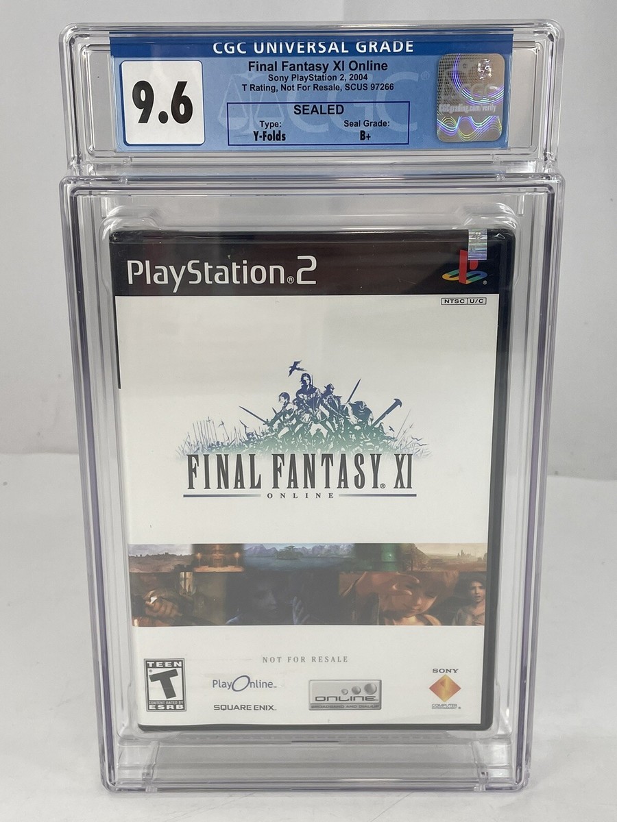 Final Fantasy XI Online PlayStation 2 PS2 SEALED CGC 9.6 Final Fantasy XI Online PlayStation 2 PS2 SEALED CGC 9.6