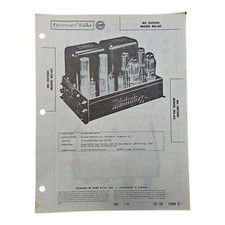 McIntosh MC-60 Amplifier Sams Photofact Service Manual Original Set 344 10