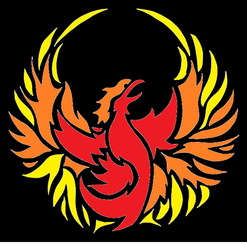 Lg PHOENIX / FEUERVOGEL Schablone Vorlage Kissen Schilder T-Shirts 11 1/2" x 11" - Bild 3 von 3
