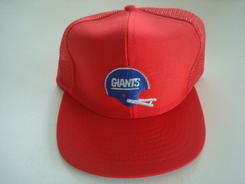 NEW YORK GIANTS DESIGNER HEADWEAR TRUCKER 80S 90S SNAPBACK HAT CAP VINTAGE S3