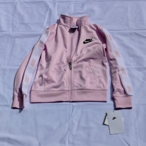 Nike Jacket Sportswear Girls Pink Zip Up Size XS NEW With Tags Nike Swoosh Logo - Picture 5 of 5
