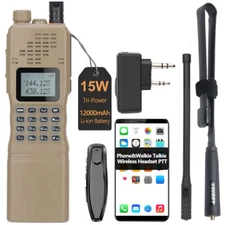 BAOFENG AR-152 WALKIE TALKIE DUAL BAND TRANSCEIVER HAM RADIO&HEADSET&ANTENNA 1X 