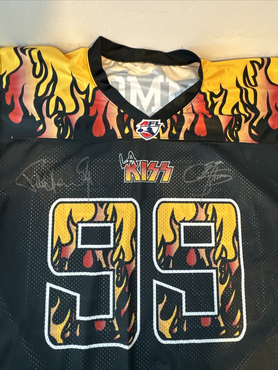 AFL LA Kiss Gene Simmons #99 Arena Football Jersey Signed By AFL LA Kiss Gene Simmons #99 Arena Football Jersey Signed By