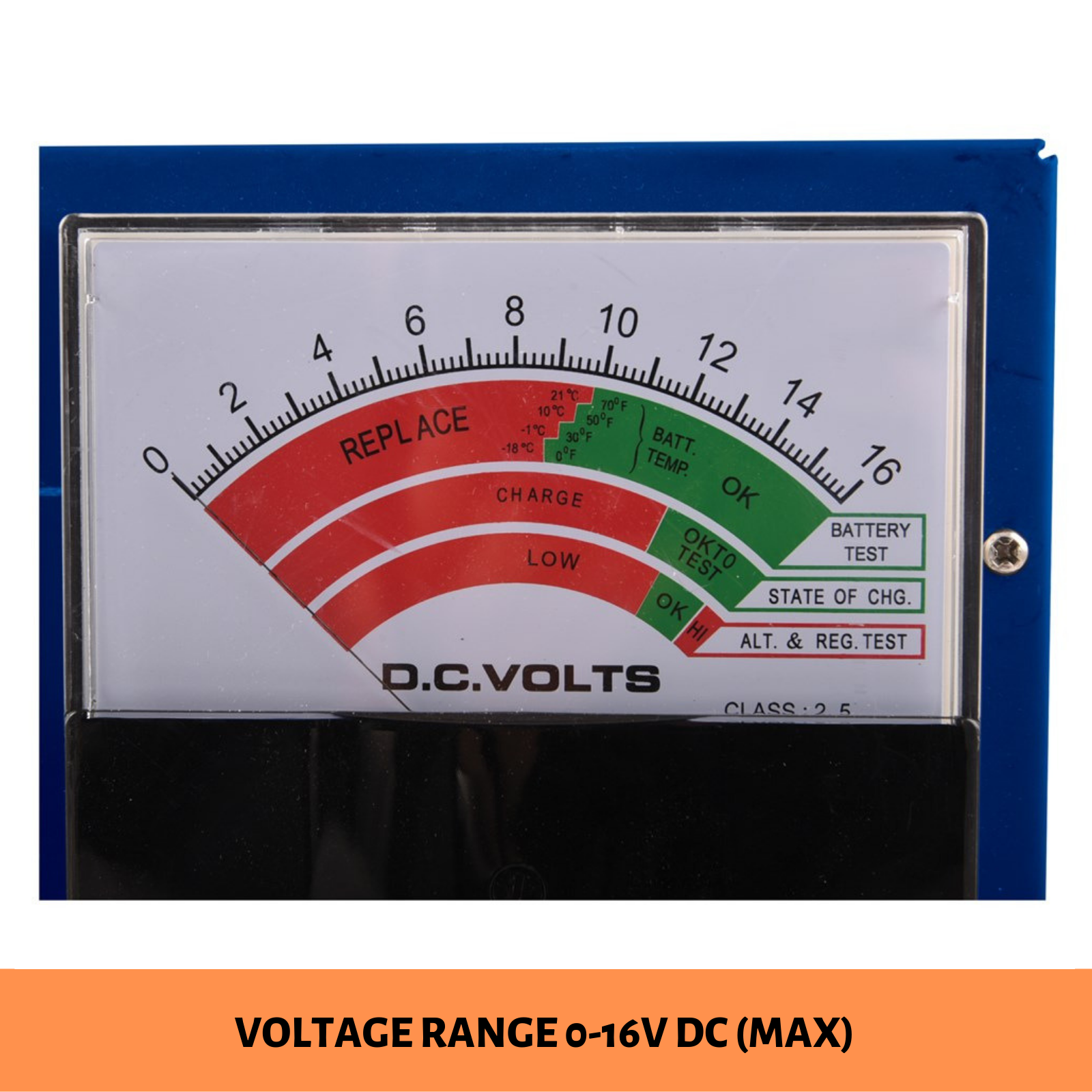 Kincrome Carbon Pile Battery Load Tester Colour Coded Display Meters