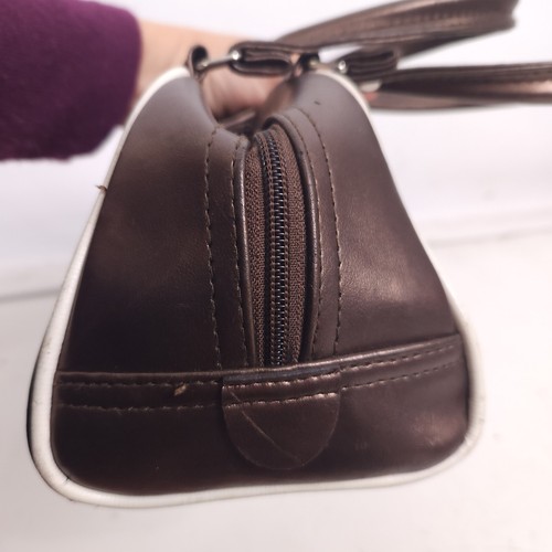 Miss Co Handbag Purse Mini Bag Bronze 5 Gym Retro Brown Prom Disco Y2K Vintage - Bild 6 von 10
