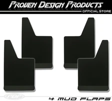 X4 Dodge Ram 1500/2500 BIG HORN, REBEL Truck Mudflaps, PDP MUDFLAPS PLAIN_ BLACK