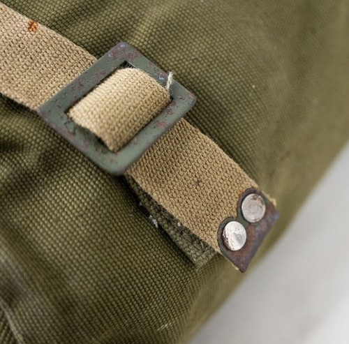 Romanian Military Vintage Canvas Shoulder Bag, Used. - Picture 4 of 6