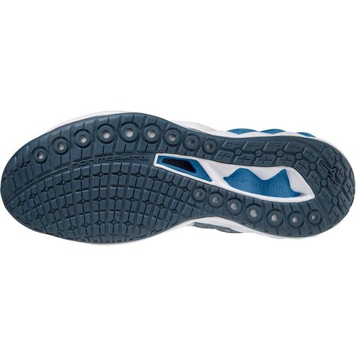 Mizuno Wave Luminous 2 Court Shoes Blue Netball Sports Training Comfort Trainers - Picture 2 of 4