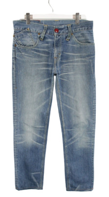 Levi's Mens Jeans W33 L30 Comfortable Straight Fit Faded Whiskers Zip Fly