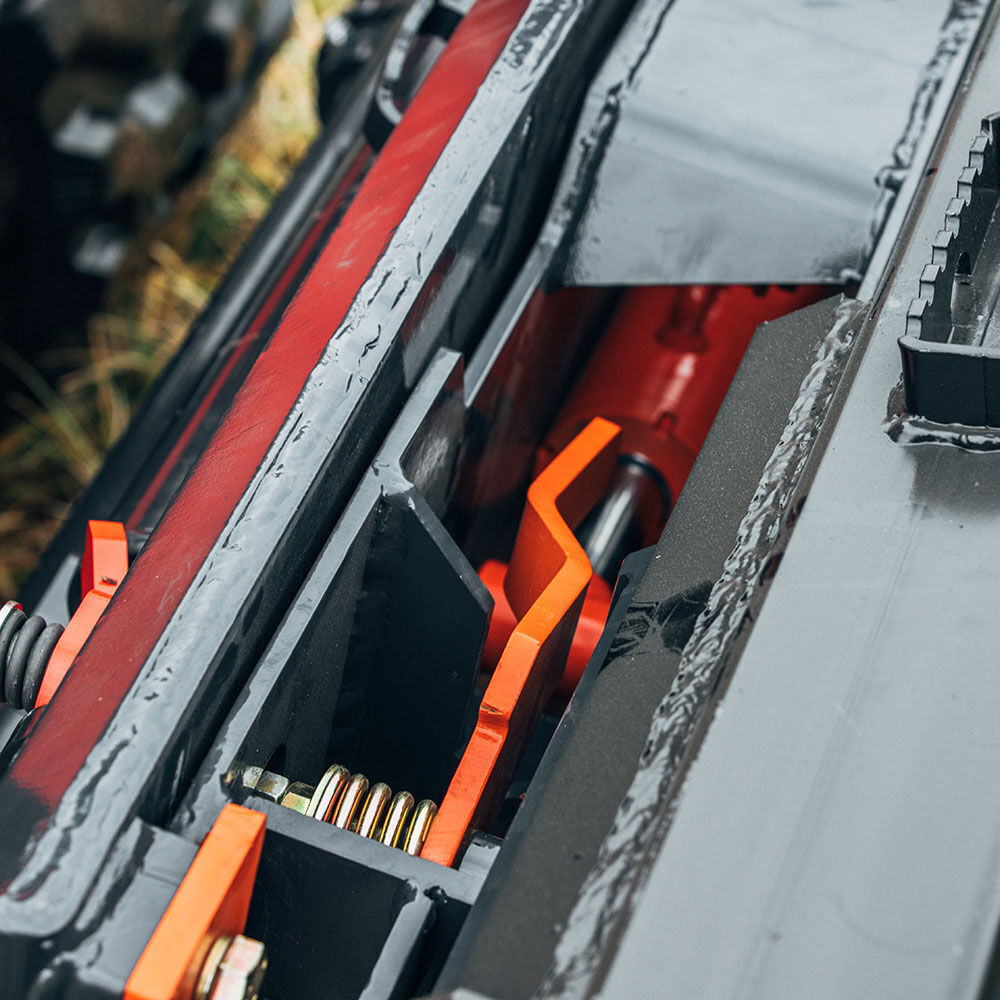 Titan Attachments Hydraulic Tilt Mount Plate for Skid Steers, 25 Degree