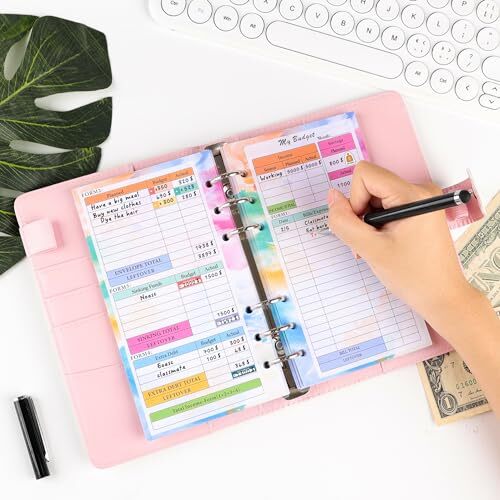 3 Pack A6 Planner Refill Paper & Budget Sheets, Monthly Weekly Colorful - Bild 6 von 7