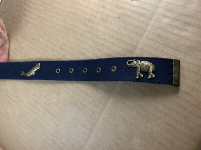 Vintage Liz Claiborne Belt Animal Safari Small Whale Woman