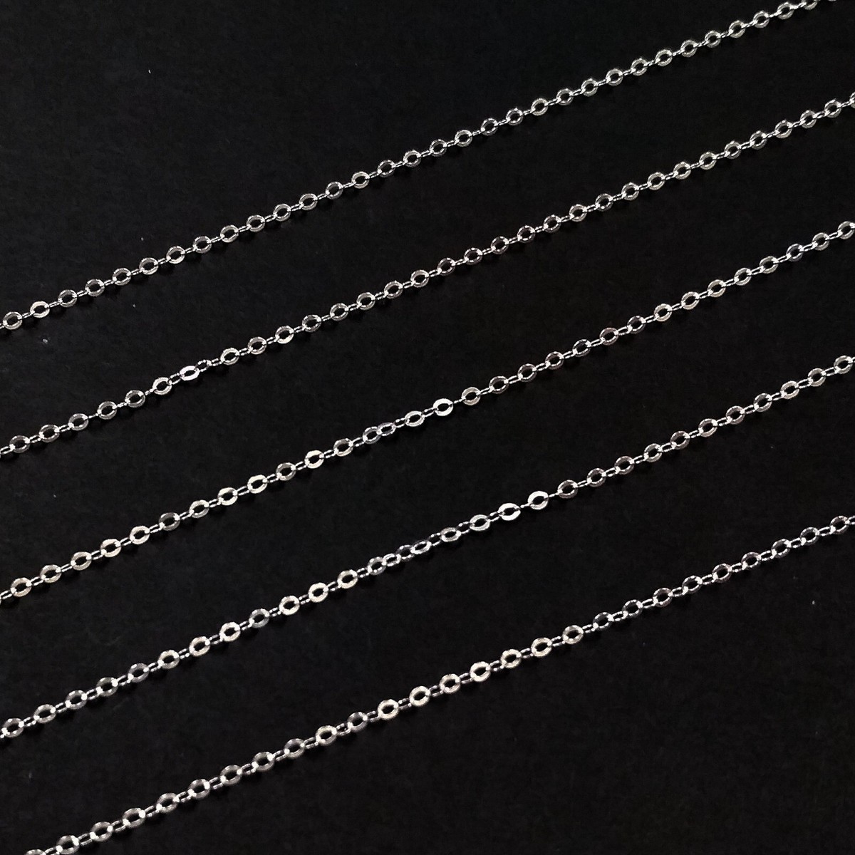 925 Sterling Silver Flat Cable Chain, 20 In, Gold-plated | Online Sales - Foto 9