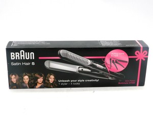 Braun ST550 Pelo Raso 5 Styler Plancha de pelo cerámica plana de hierro,  220V (No F | eBay