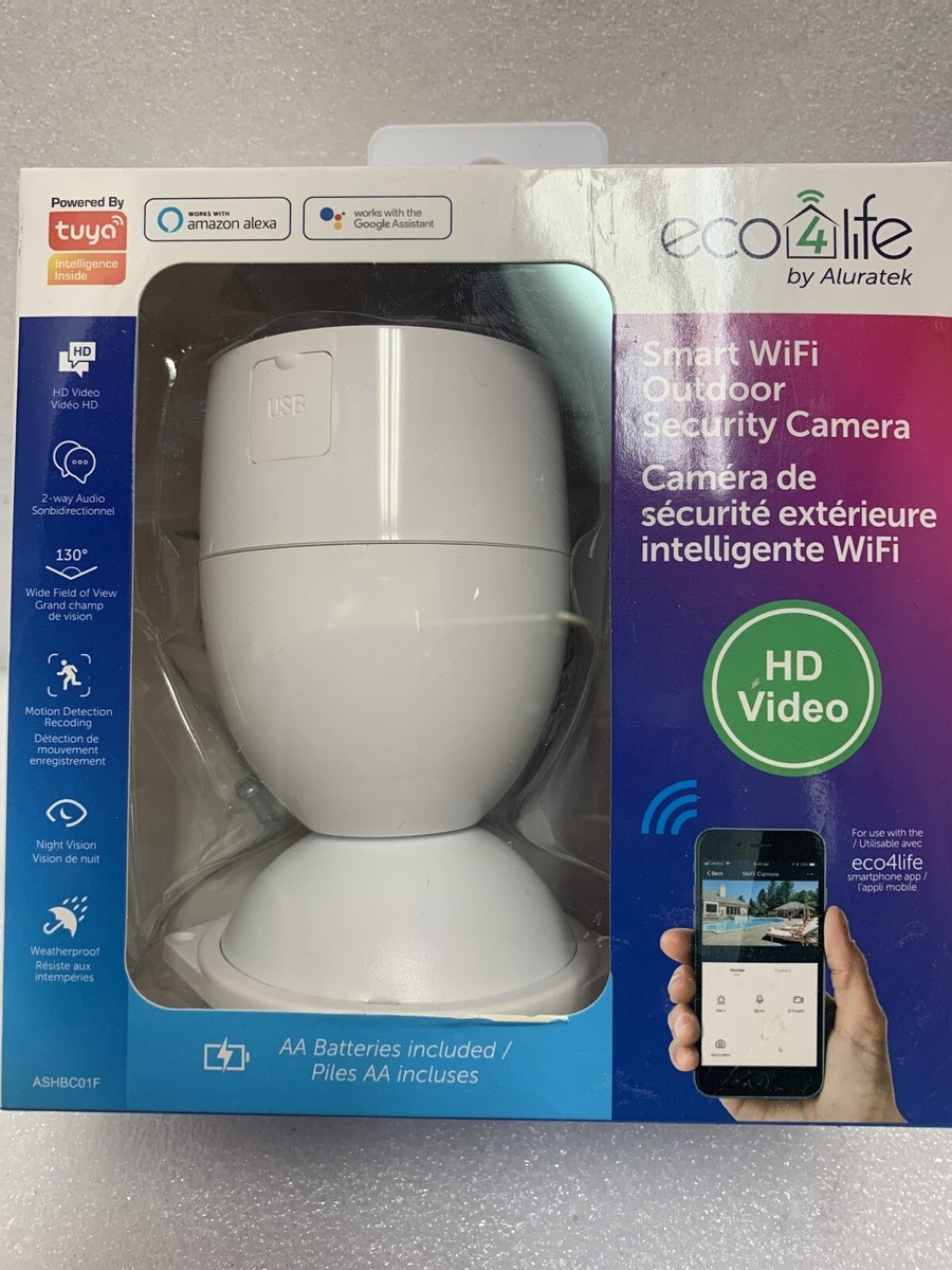 Eco4Life Wireless HD Smart Home Outdoor Security Camera w/ Motion