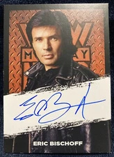 WCW auto card Eric Bischoff signed NWO WWE wrestling 